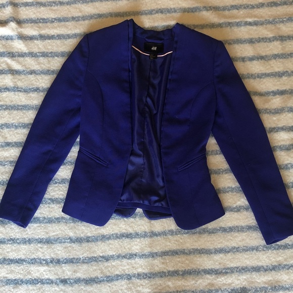 H&M Jackets & Blazers - H&M cobalt blazer